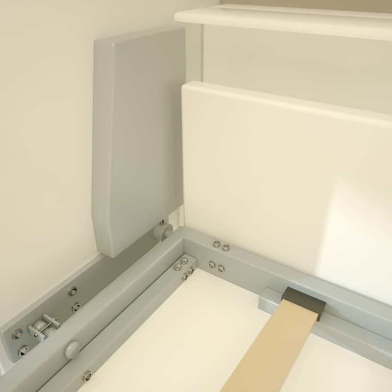 Mordern Design Twin Size Horizontal Murphy Bed with Shelf Storage