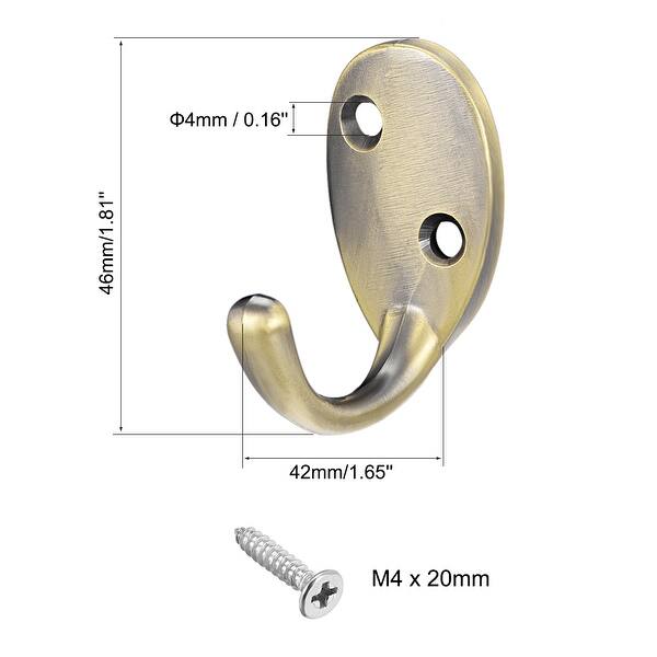 20Pcs Bronze Wall Mounted Hook Robe Hooks House Single Coat Hanger W/40PCS Screw 20Pcs Bronze Wall Mounted Hook Robe Hooks House Single Coat Hanger W/40PCS Screw