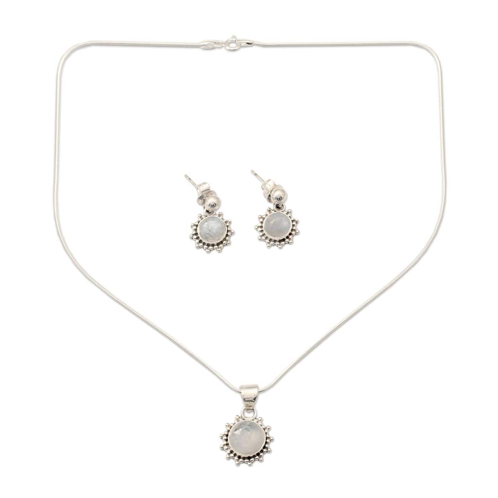 Novica Handmade Goddess Rainbow Monstone Jewelry Set