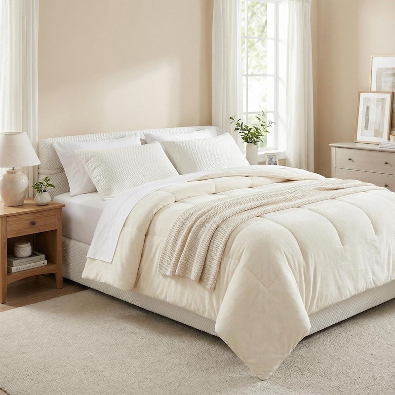 Homy Casa All in One Bed, Mattress + Frame, Cool Ice Silk Stretch Fabric, Motion Isolation, No Assembly, Full, Queen, King