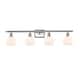 Option Matte White / Brushed Satin Nickel Finish