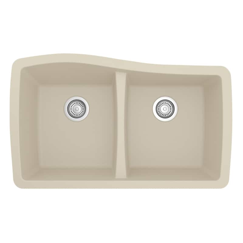 Karran Undermount Quartz Double Bowl Kitchen Sink