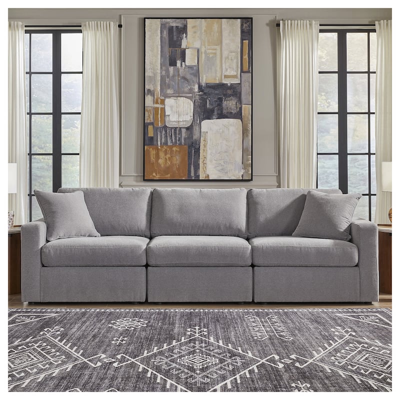 Signature Design by Ashley Modmax 3-Piece Sofa - 108" W x 37" D x 36" H - Gray