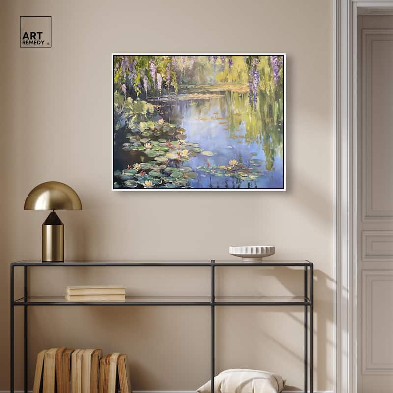 Lily Lagoon II Canvas by Art Remedy
