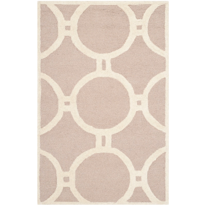 SAFAVIEH Handmade Cambridge Nurije Modern Moroccan Wool Rug - 2' x 3' - Beige/Ivory