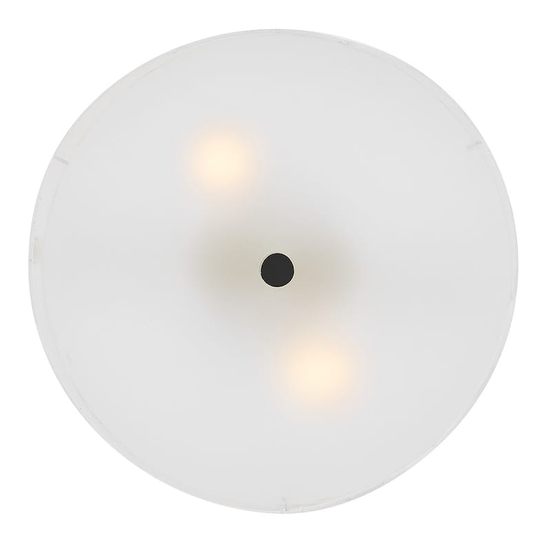 Lark 84381 Bliss 2 Light 14" Wide Semi-Flush Drum Ceiling Fixture with