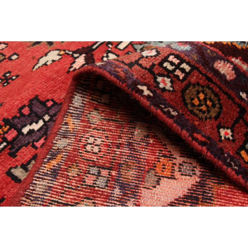 ECARPETGALLERY Hand-knotted Andelz Red Wool Rug - 3'5 x 9'9