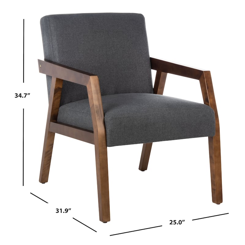 SAFAVIEH Olyvar Arm Chair - 25" W x 31.9" L x 34.7" H