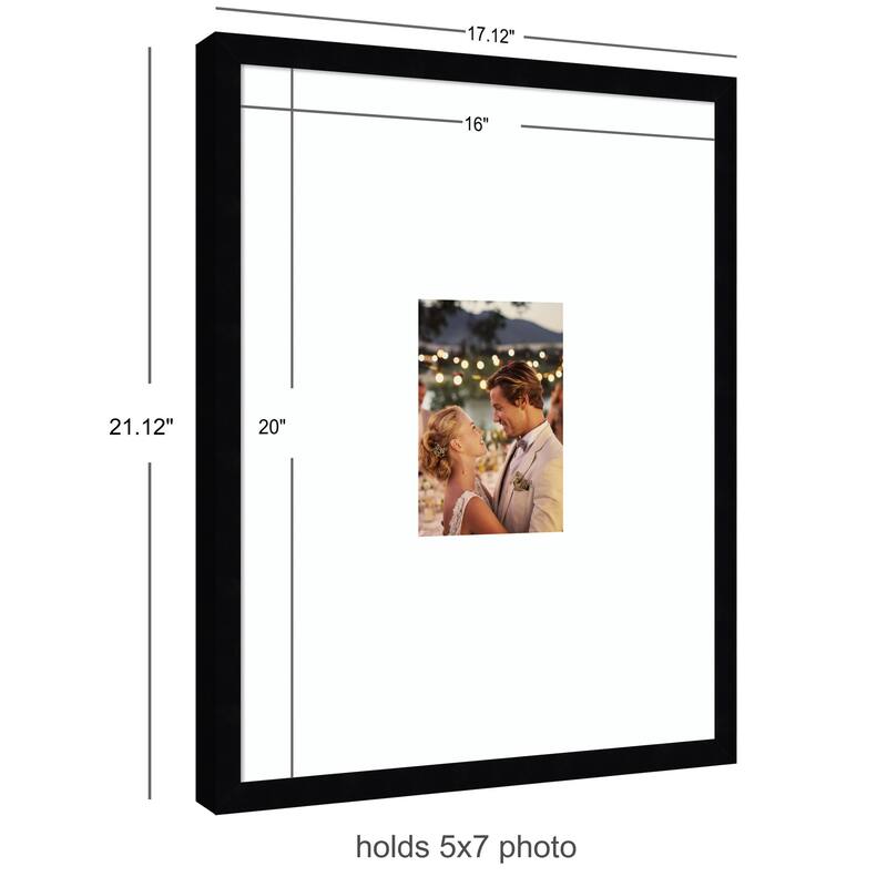 Kate and Laurel Svelte Noir Black Photo Frame
