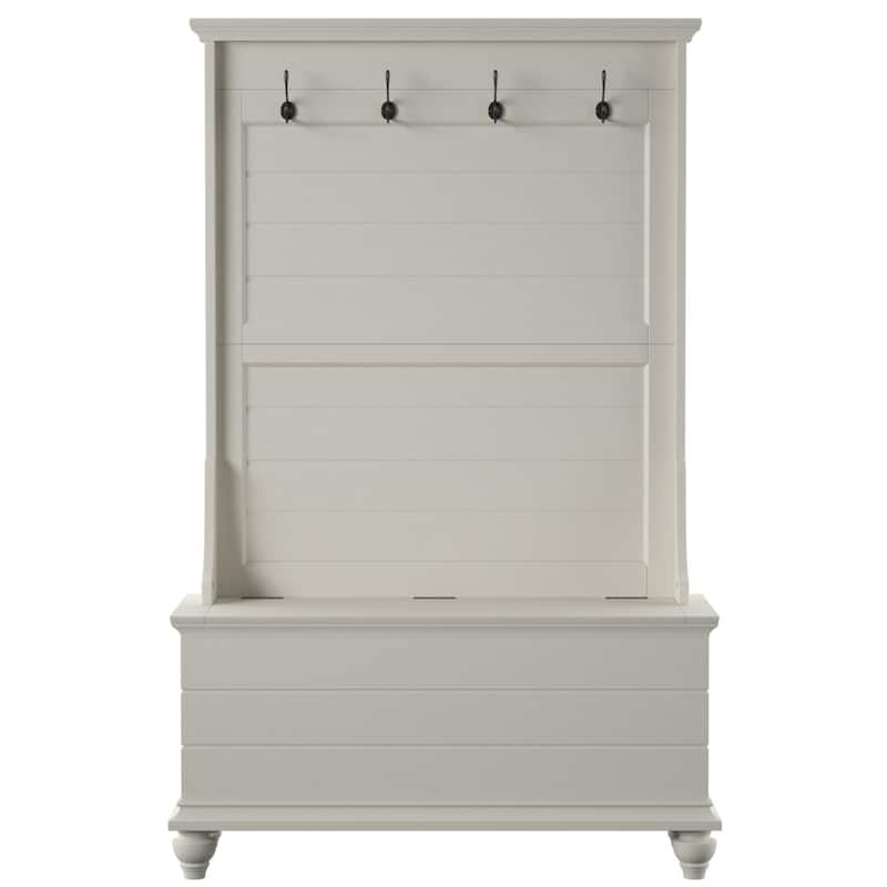 Linon Whitehurst White Hall Tree