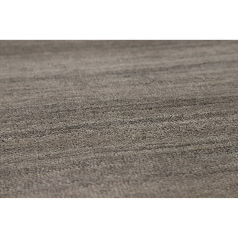 Tribal Gray Gabbeh Area Rug Handmade Wool Carpet - 7'11" x 12'1"