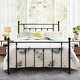 preview thumbnail 21 of 26, VECELO Platform Bed Frame with Headboard-Twin/Full Queen Size Bed Black - Queen