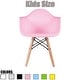 preview thumbnail 1 of 6, 2xhome Single Kids Toddler Chair Pink Modern Plastic Wood Natural Preschool Child Activity Daycare School Kitchen Desk Work