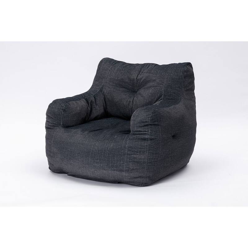 Modern & Elegant Bean Bag Chair | High Resilience Foam | Teddy Fabric or Cotton Linen | Versatile Lounge Seating