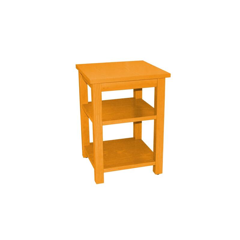 HomeRoots 28" Yellow Solid Wood Nightstand