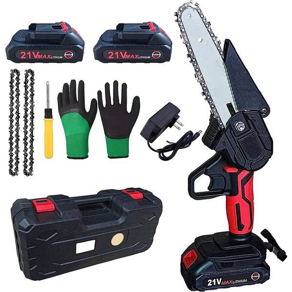 slide 2 of 3, Cordless Mini Chainsaw Supersaw Red - Battery