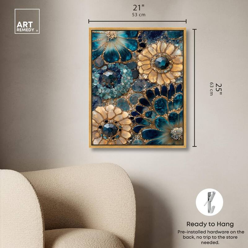 Opulent Geode III Canvas by Art Remedy