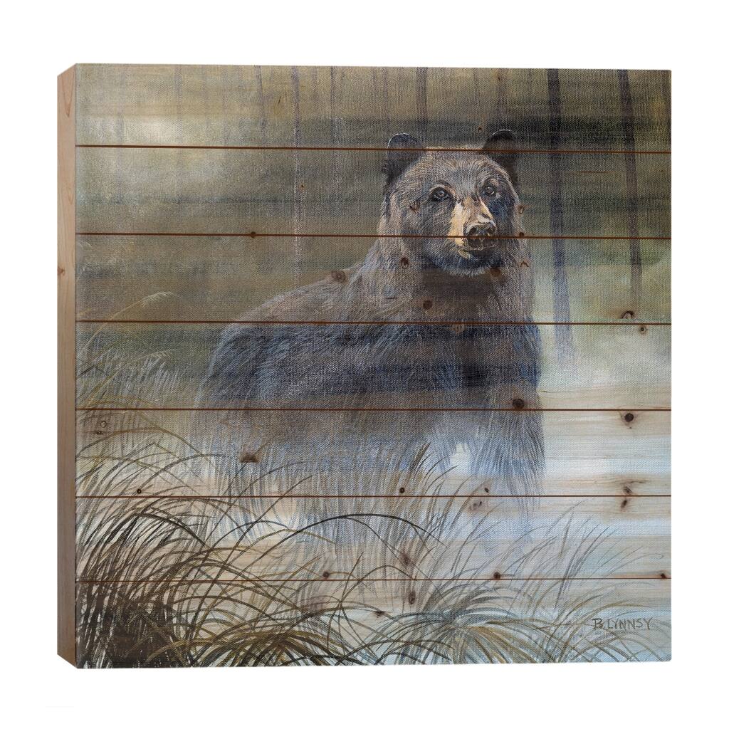 Misty Wild III Print On Wood by B. Lynnsy - Multi-Color