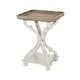 preview thumbnail 22 of 20, Bevier French Country Accent Table with Square Top by Christopher Knight Home Natural + Distressed White