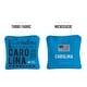 preview thumbnail 2 of 2, Carolina Football Blue Dual Sided Cornhole Bags