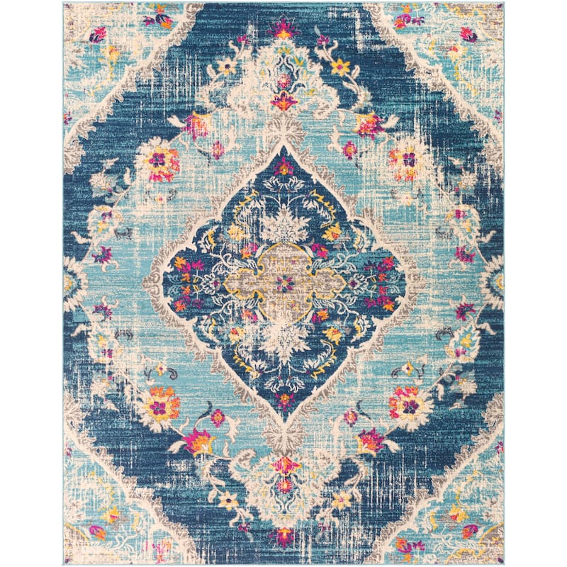 Livabliss Vintage Floransa Medallion Area Rug
