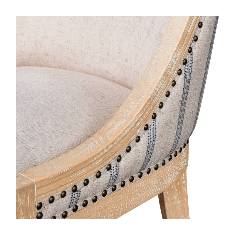 Martha Stewart Elmcrest Upholstered Dining Chair with Nailhead Trim