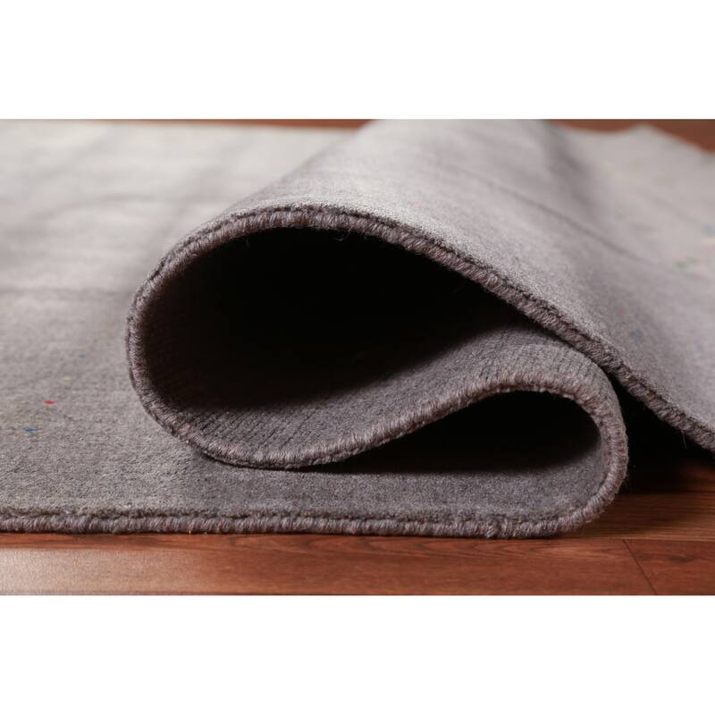 Hand Knotted Oriental 100% Wool Carpet Tribal Animal Pictorial Greys & Charcoal Gabbeh Area Rug - 10' 1'' X 8' 5''