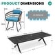 preview thumbnail 12 of 24, VredHom 11PC Outdoor Patio Aluminum X-Frame Dining Set Table with Rattan Chairs