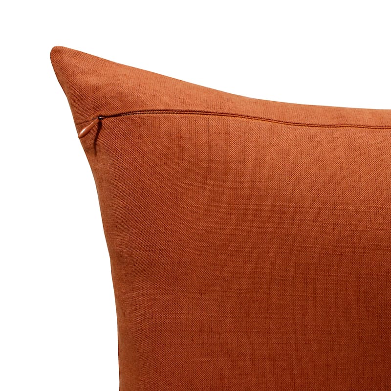 Sevita Hand-Woven Striped Linen Throw Pillow, 20" x 20"