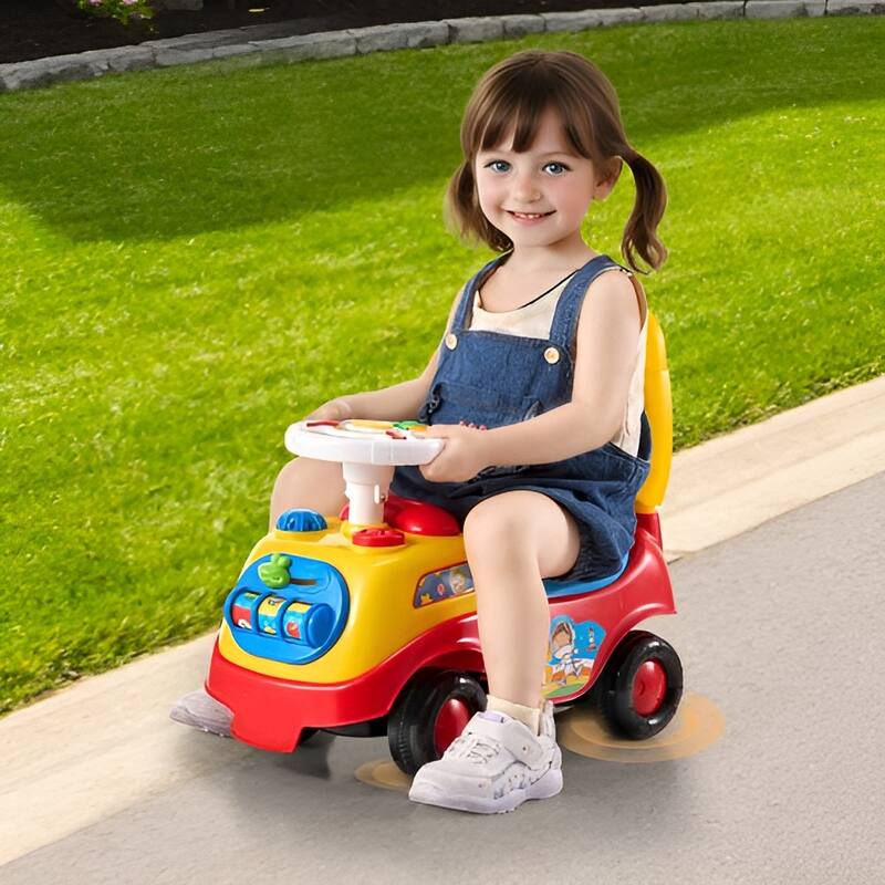 Ride On Push Car for Toddlers Ages 1-3 with Music and Storage - 20.08 x 9.84 x 17.72 in