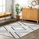 preview thumbnail 1 of 19, Nuloom Akari SpinClean Transitional Diamond Machine Washable Area Rug 6'7" x 9' - Blue - Rectangle