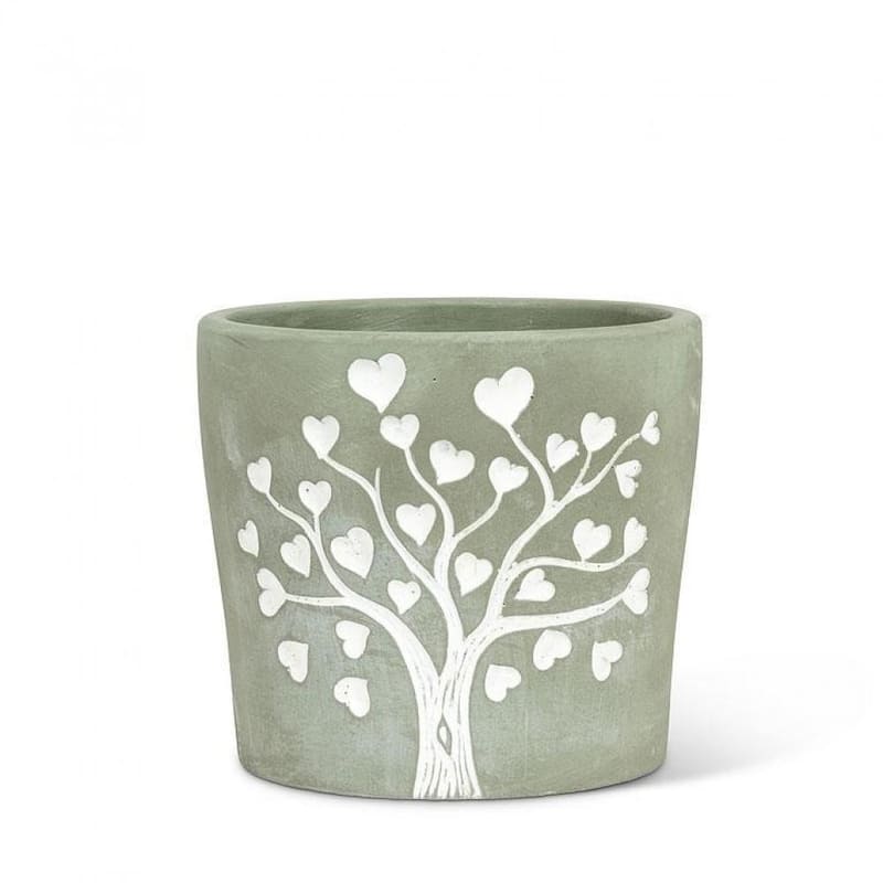 Tree With Heart Leaves Planter