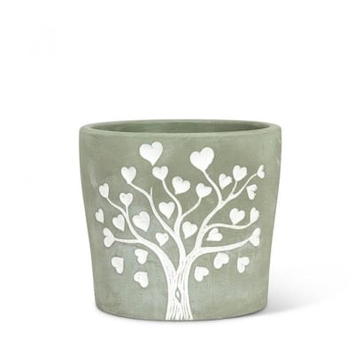 Tree With Heart Leaves Planter