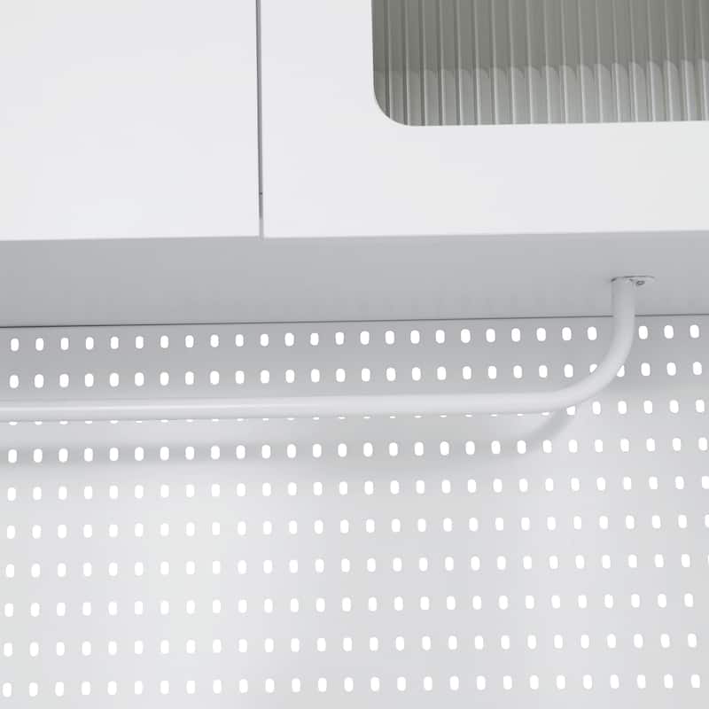 Freestanding 63" W Buffet with Hutch, Large Coffee Bar Storage Cabinet with 6 Drawers,5 Cabinets with Adjustable Shelves