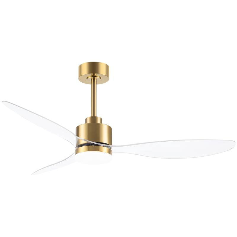 52 Inch LED Ceiling Fan with Lights Remote(3-Blade)