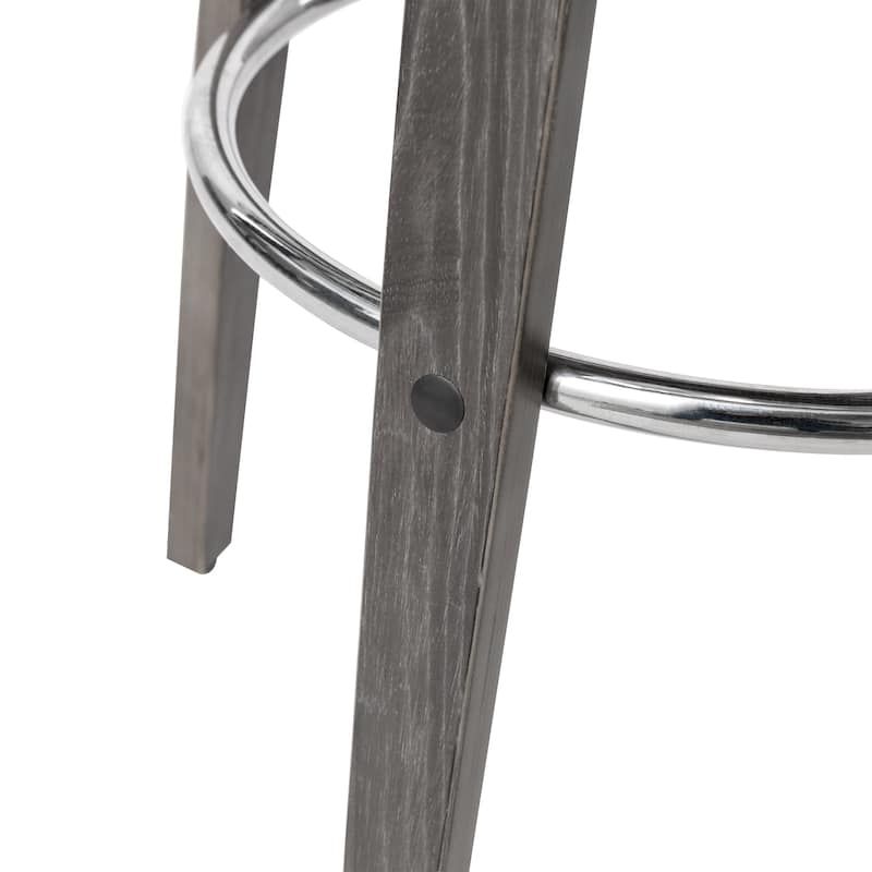 Glitzhome Set of 2 or 4 Modern Counter & Bar Height Wooden Swivel Bar Stools