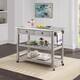 The Gray Barn Firebranch Wire-brush Kitchen Cart