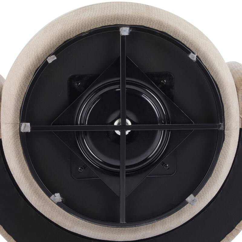 Christopher Knight Home - Swivel Green Fabric Accent Armchair with Lumbar Pillow