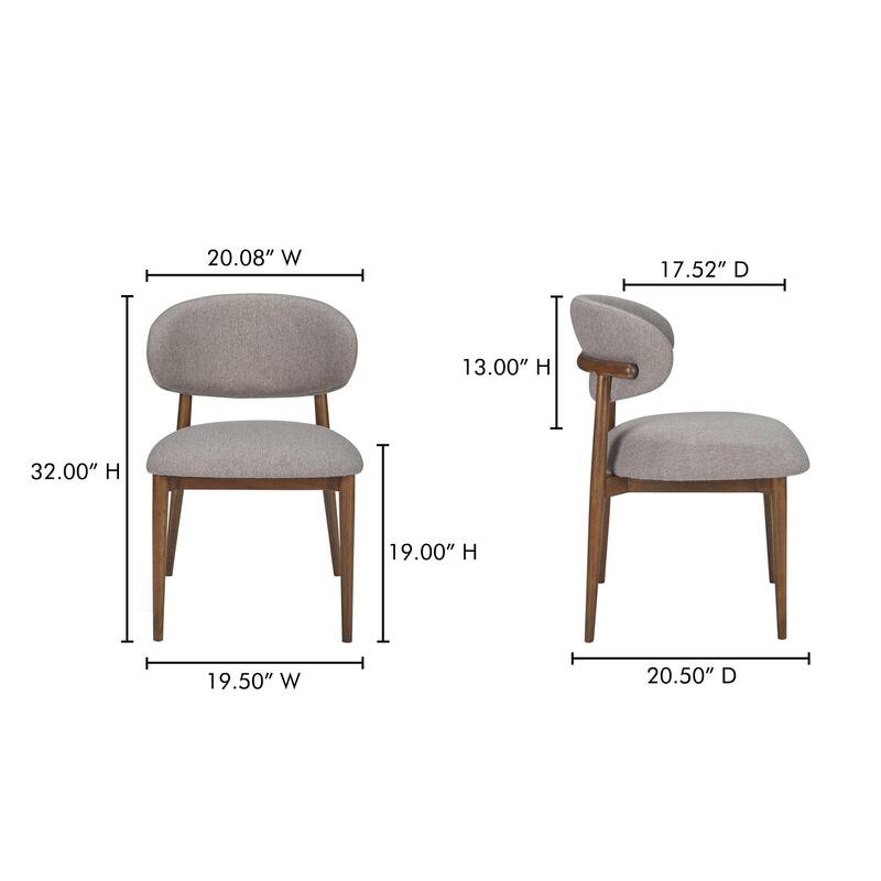 NADAAL STUDIOS Aldric, Dining Chair With Performance Fabric Upholstery