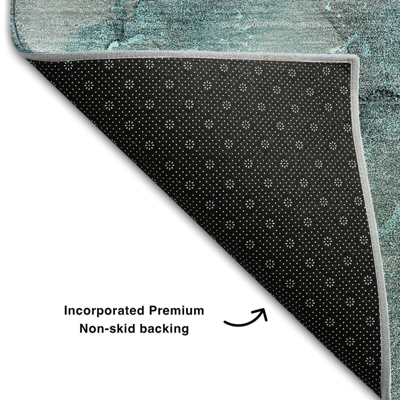Premium Washable Super Soft Contemporary Watercolor Mayfield Rug