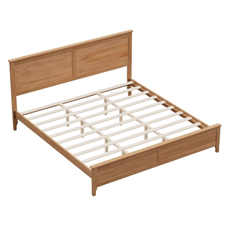 Modern Solid Wood Platform Bed