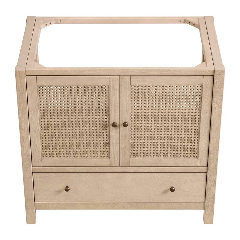 Alaterre Furniture Lucca 36 Inch Bathroom Vanity Without Sink