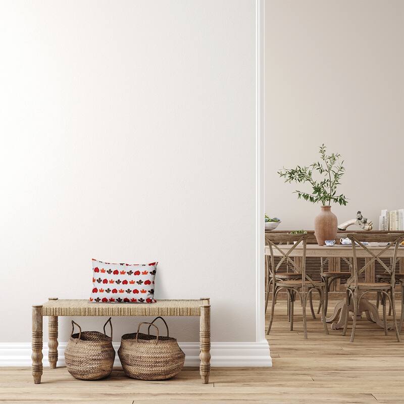 Leaf Stripe Accent Pillow
