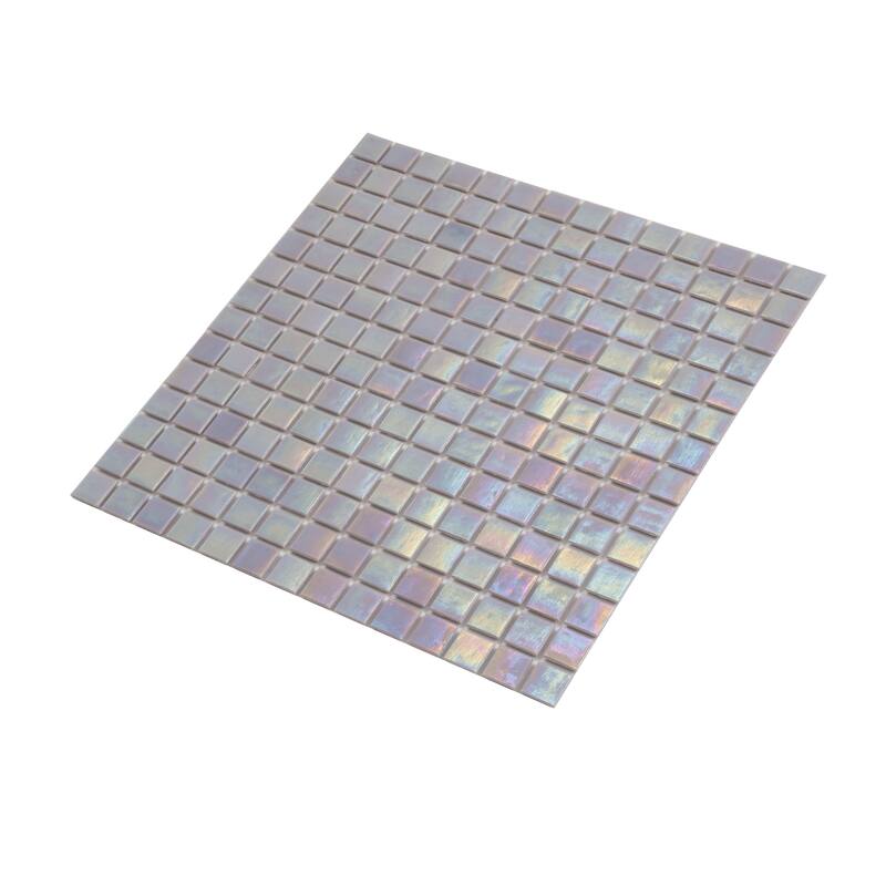 Apollo tile 12" x 12" Nacreous Glossy Pearlescent Pink Glass Tile (10 sq ft/case) - 10 Pack