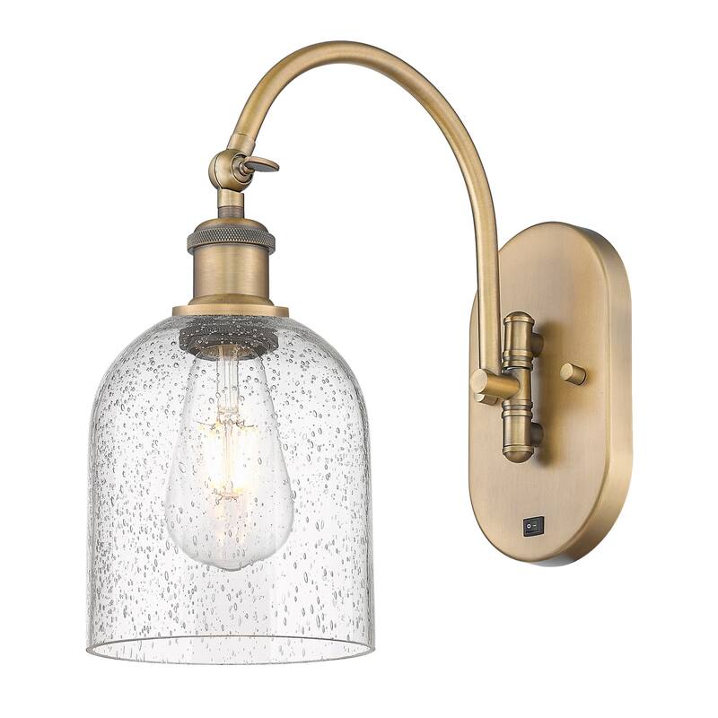 Innovations Lighting 518-1W-13-6 Bella Sconce Bella 13" Tall Wall - Brushed Brass / Seedy