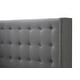 preview thumbnail 12 of 22, Strick & Bolton Roth Grey Linen Wingback 4-drawer Storage Bed