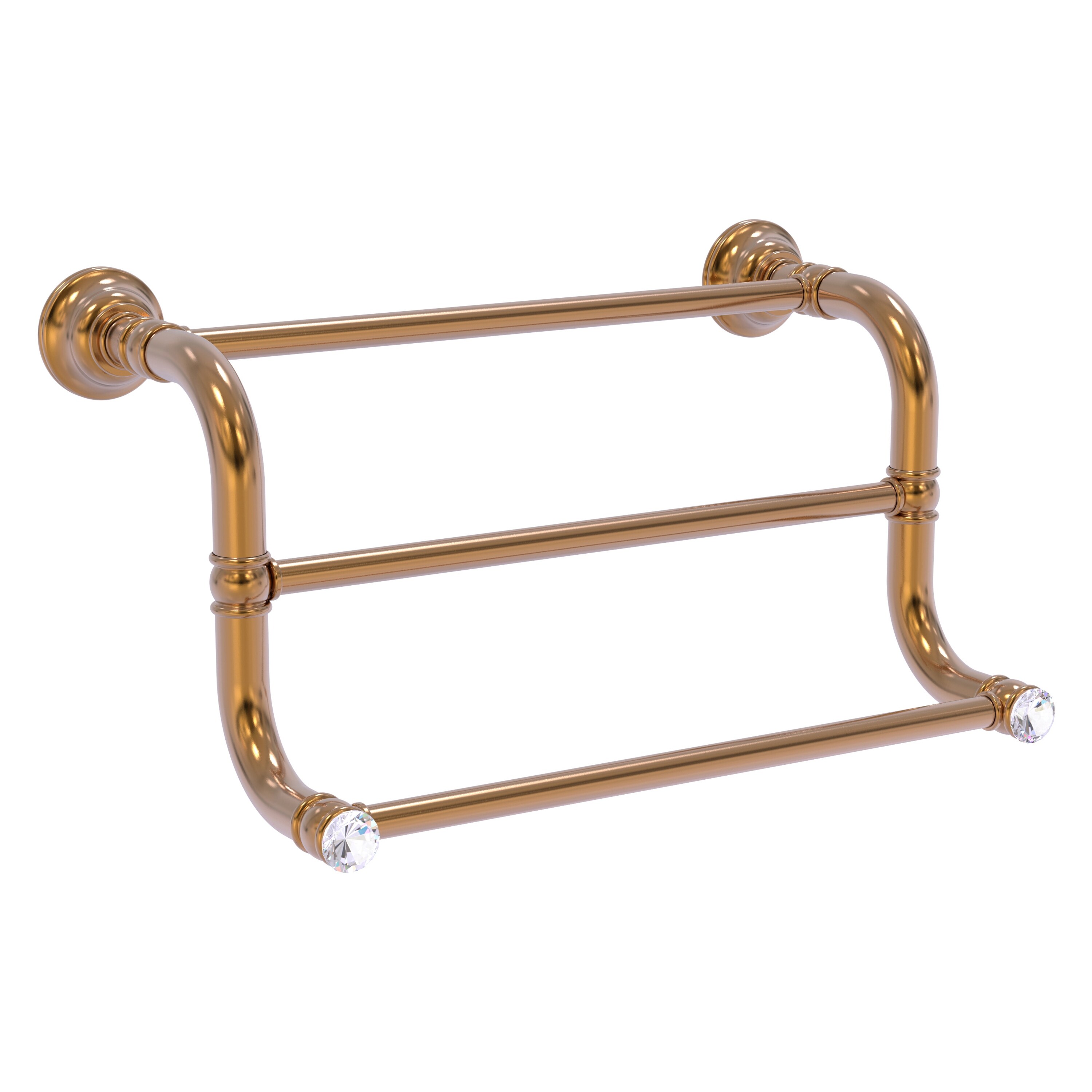 Allied Brass Carolina Crystal 3 Bar Hand Towel Rack