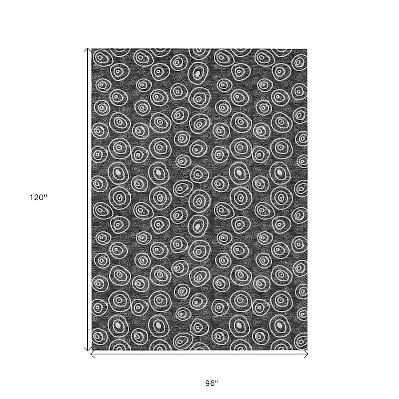 HomeRoots Geometric Transitional Rectangle Outdoor Rug