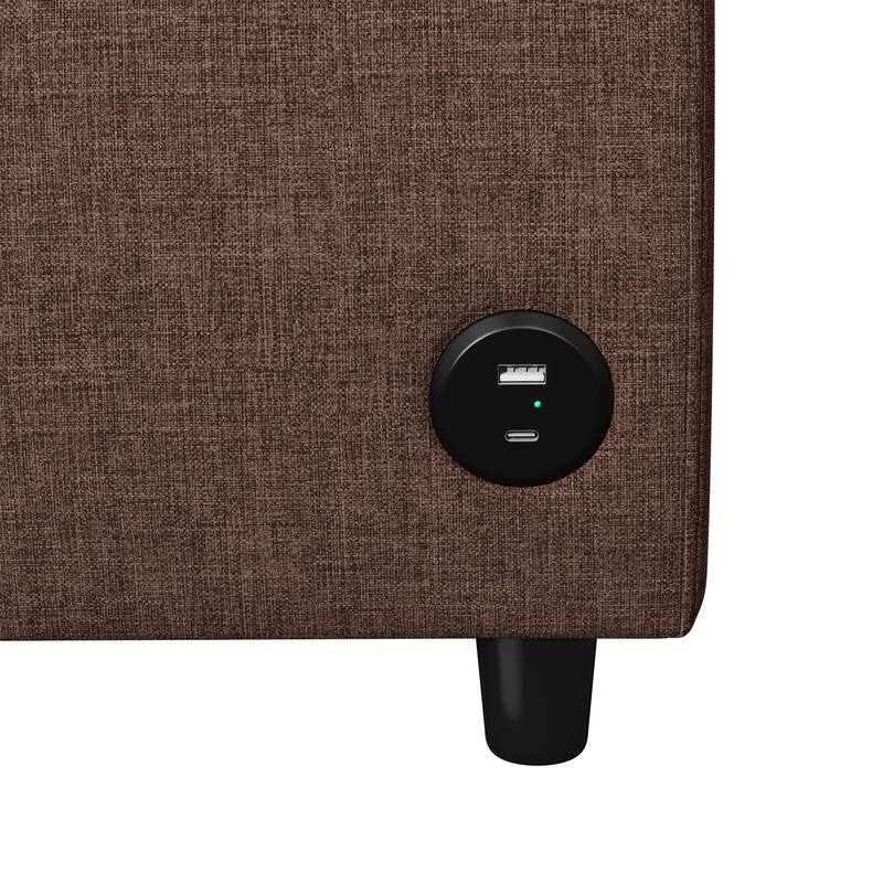 57.9" Orisfur Pull Out Sofa Bed Loveseat Sleeper With Twin Size Memory Mattress With Two Usb Ports For Living Room Spaces