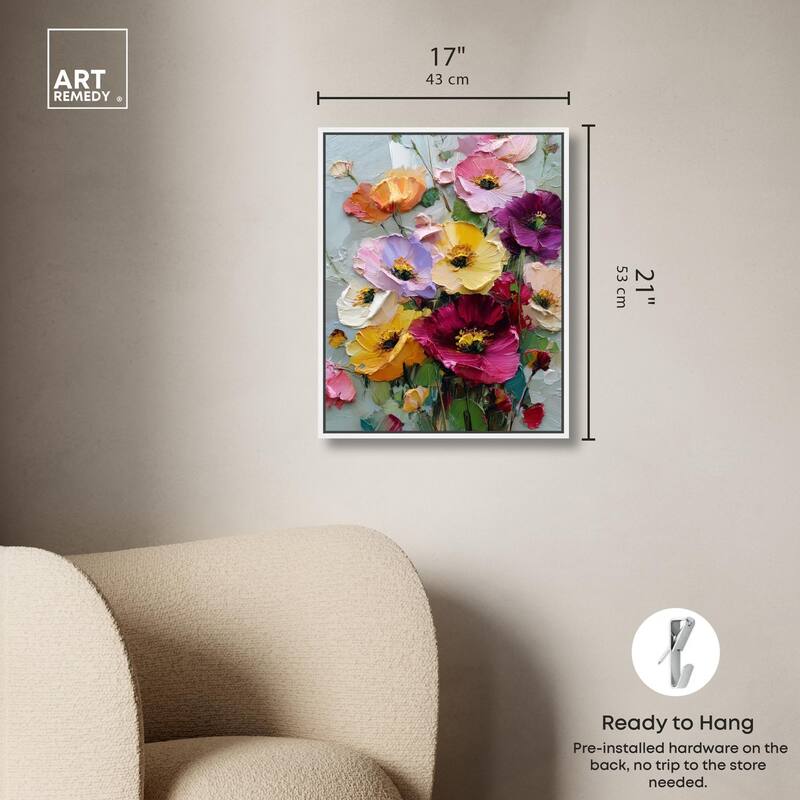 Floral Texture I Canvas by Art Remedy
